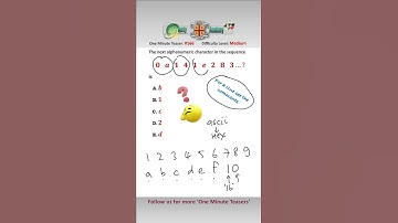 How Good are You at Solving Alphanumeric Sequences? #mathsshorts #mathstricks #sequences