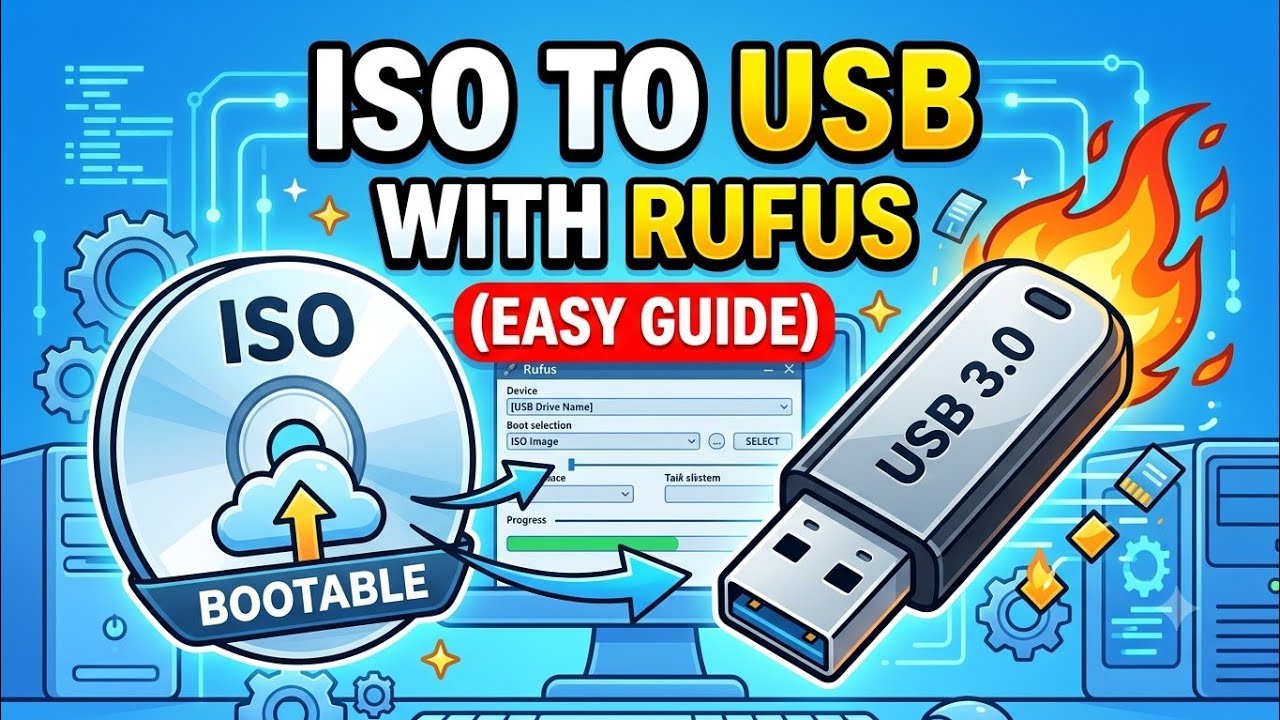 How to write ISO file on USB stick for Linux Beginners - YouTube