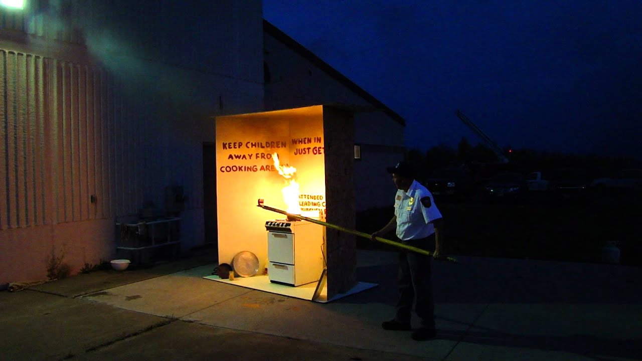 THFD grease fire demonstration YouTube