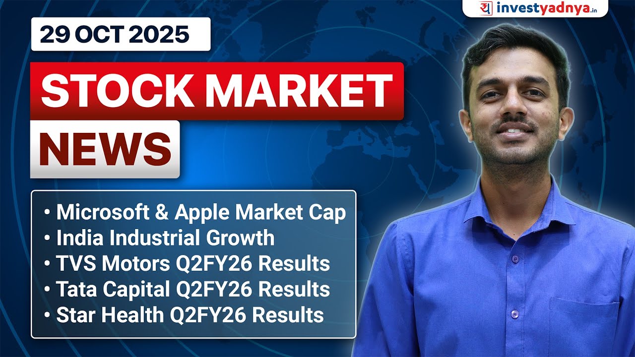 Daily Stock Market News(Oct 29'2025):India Industrial Growth, TVS Motors, Star Health Q2FY26 Results