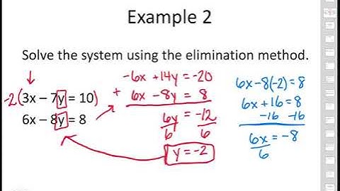 Section 3.2 Solve Systems of Equations Algebraically