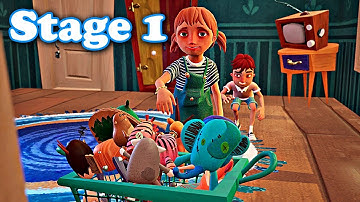 HELLO NEIGHBOR: Hide & Seek - Stage 1 Walkthrough | ALL Animal Toys Locations