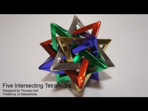 Five Intersecting Tetrahedra (Thomas Hull)