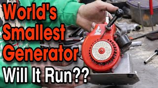World's SMALLEST Generator EVER! Will It Run?