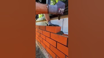 this is the process of installing bricks correctly