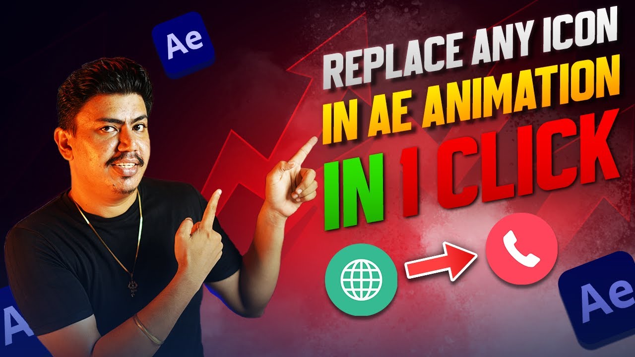 Alt/Command Key Magic 😎 Replace Any Icon in AE Animation in 1 Click ...