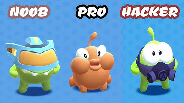NOOB vs PRO vs HACKER - Om Nom Run Gameplay Official Part 3 | Best Mobile Android iOS Games 2020