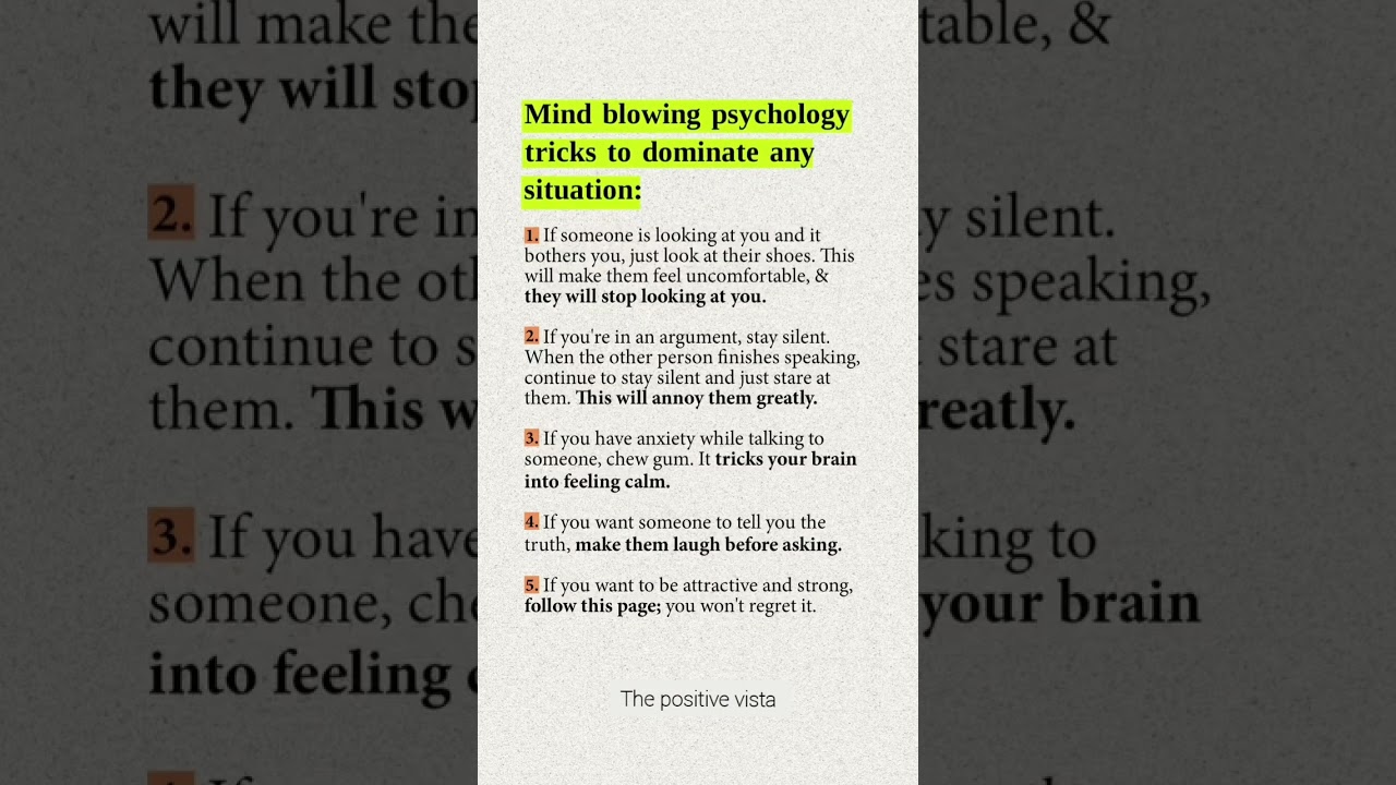 Mind-Blowing Psychology Tricks That Instantly Put You in Control 😱 