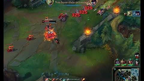 Master Yi Triple Kill Tower Dive in d1
