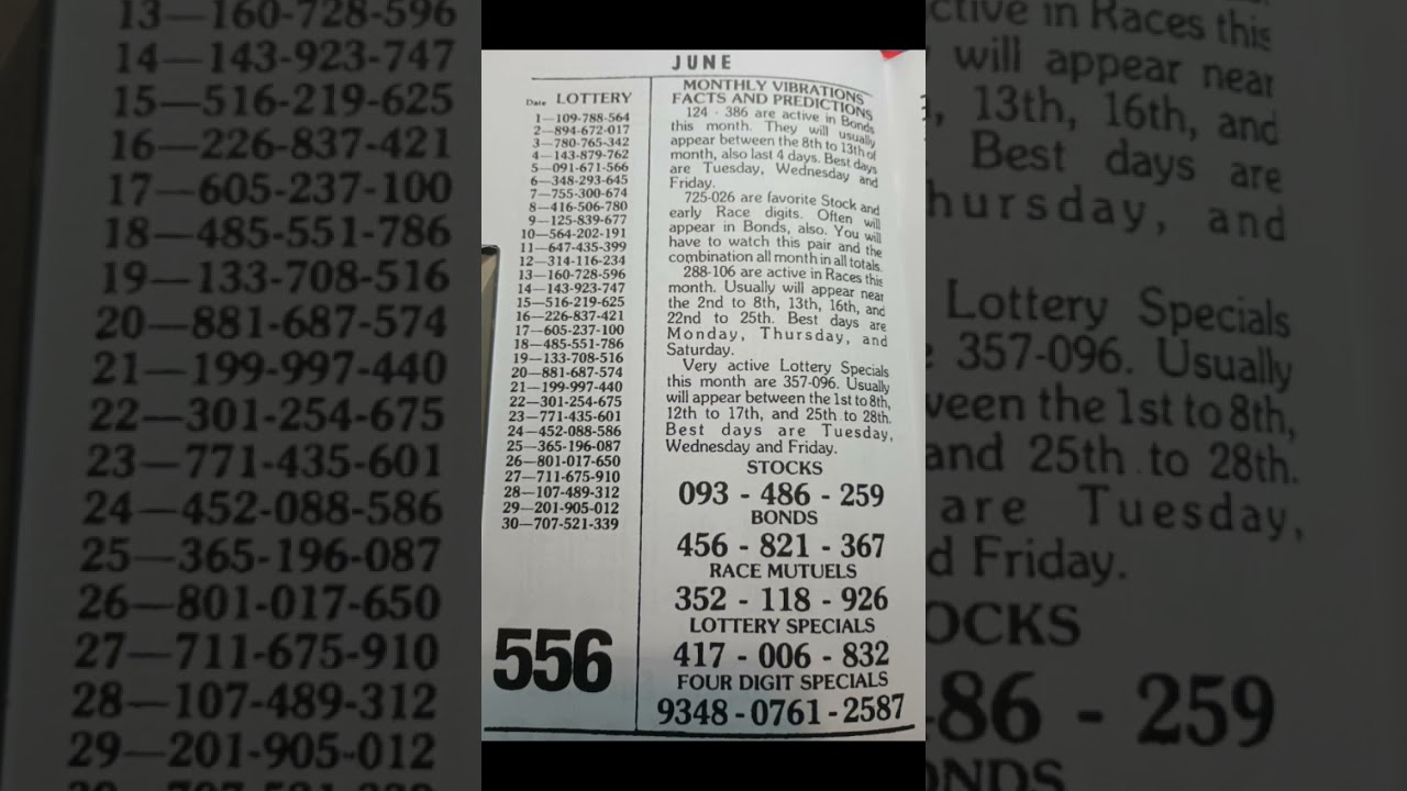 Lottery Sheets From The Streets 6 5 25