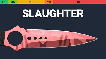 Skeleton Knife Slaughter - Skin Float And Wear Preview