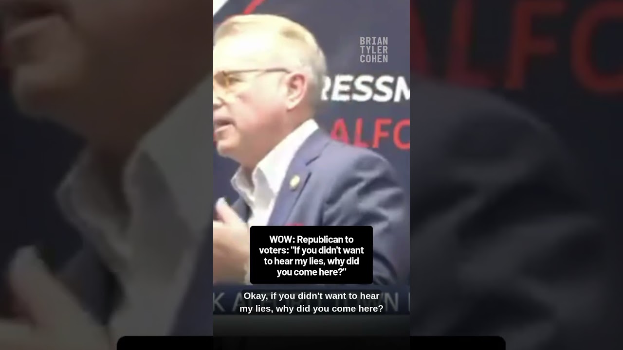 WOW: Republicans to voters: "If you didn't want to hear my lies, why did you come here?"