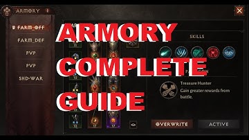 Diablo Immortal ARMORY GUIDE for all classes