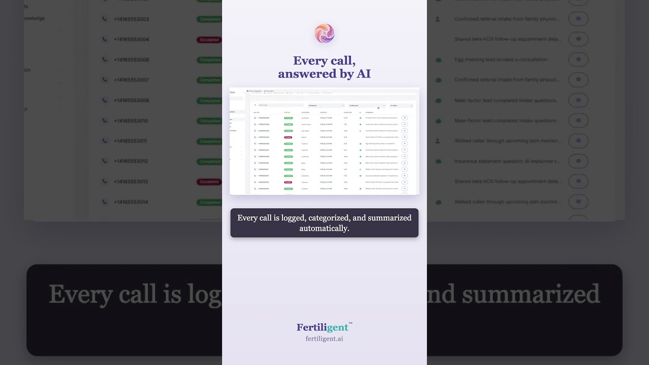 An AI phone agent that answers every patient call