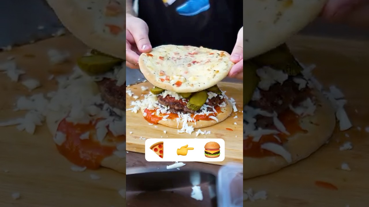 Гениальный  бургер из Пиццы