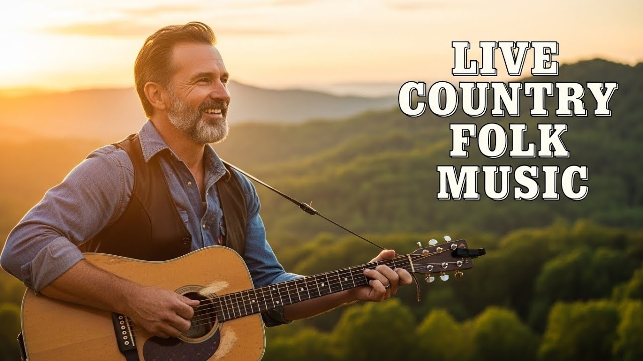 LIVE Folk Country Music 24/7 Relaxing Guitar Music for Sleep, Study, and Calm Moments