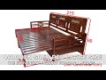 Wooden Sofa Bed Large Size. The Convenience Product For small Rooms | Do Go 24H