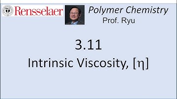 03.11 Intrinsic Viscosity