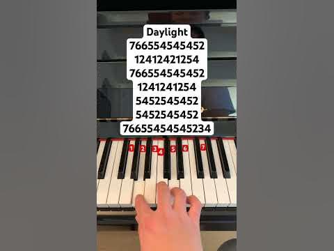 Daylight #piano #pianomusic #pianotutorial #pianolessons #pianocover #