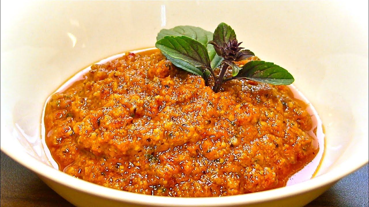 Rotes Pesto-Pesto Rosso Rezept-Tomaten Pesto-Pastasauce selber machen ...