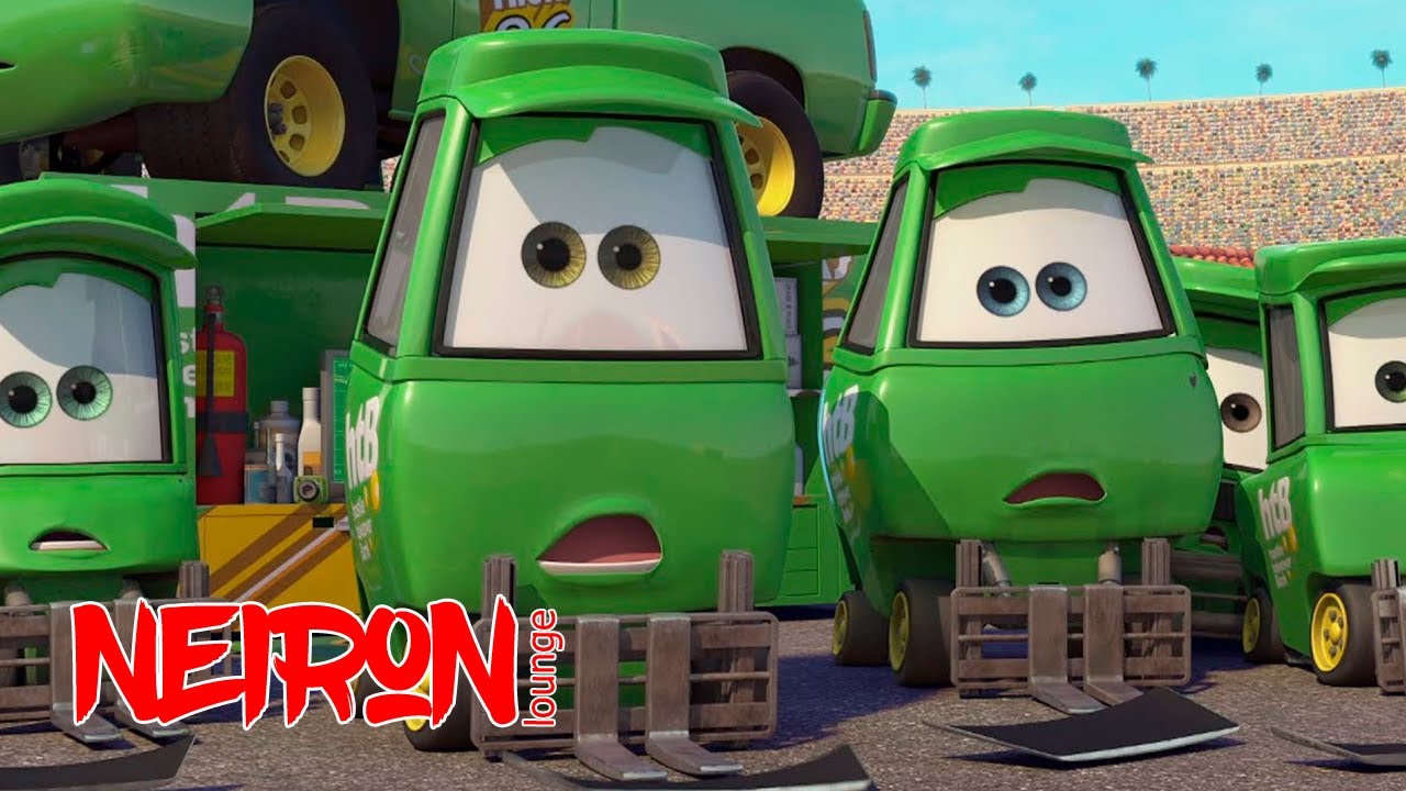 Пит стоп от Гвидо. Самый быстрый пит стоп! Момент из мультфильма "Тачки ...