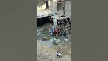 Scaffolding plywood formwork for steel structure of slab column shear walls #scaffoldingworks