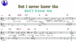 Ray Charles-You don't know me karaoke sheet music for players,chord,chorus,Lyrics add(Ye karaoke)