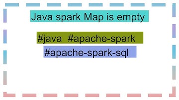 Java spark Map is empty