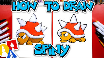 How To Draw Spiny From Mario