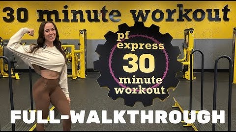 PLANET FITNESS 30-Minute Express Workout Circuit WALKTHROUGH