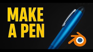 How to model a pen in Blender from Scratch - Easy Beginner Tutorial!