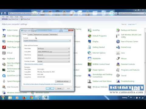 How to show language bar on taskbar Windows 7 (in Khmer Language)