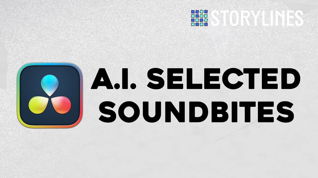 Soundbites AI Selected Soundbites + DaVinci Resolve - YouTube