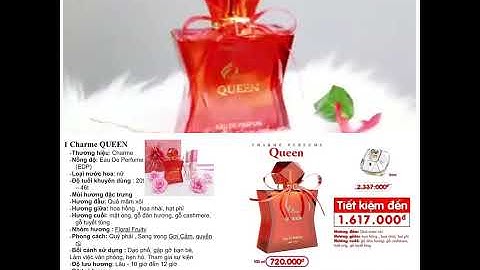 Nước hoa queen perfume giá bao nhiêu năm 2024