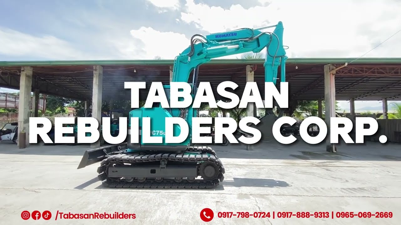 ACTUAL PERFORMANCE OF BACKHOE KOMATSU PC75UU-1 | Tabasan Rebuilders Corp.