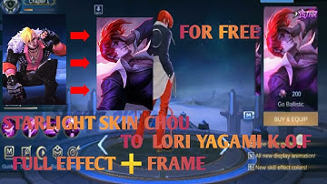 CHOU STARLIGHT SKIN TO KOF SKIN FOR FREE