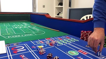 Craps Slow motion New Dice Grip release and travel. (Bad release)