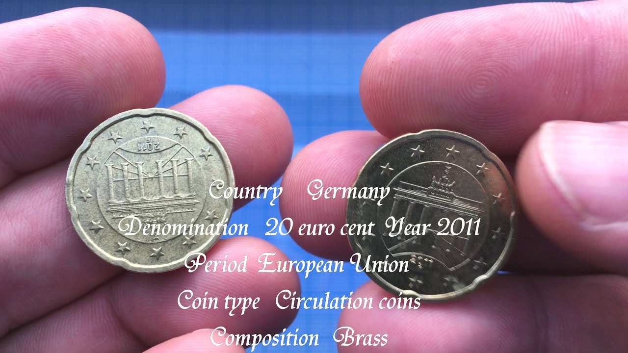 ALEMANIA Germany 20 euro cent Year 2011 Defect EUnion