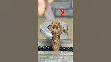 how to open rusted nut bolt easy trick || simple idea for open rusted nut bolt #electrical #shorts