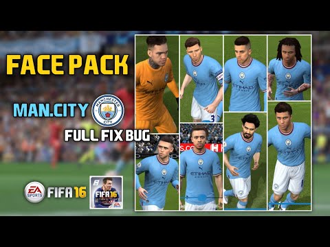 FACEPACK MAN.CITY FULL FIX ALL BUG !! | FIFA 16 ANDROID