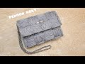 شنطة باستخدام الشبك البلاستيك_ الكنفا البلاستيك وشرايط الورجانزا /DIY Organza Ribbon Bag