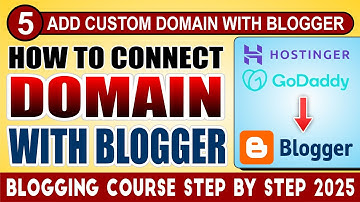 How to Connect Domain with Blogger  🔥 Blogging for Beginners  🔥 Full Blogger Course in Urdu in 2025