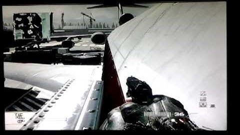 MW3 how to get on top of the air plane on terminal