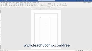 Word 2019 and 365 Tutorial Merging and Splitting Cells Microsoft Training