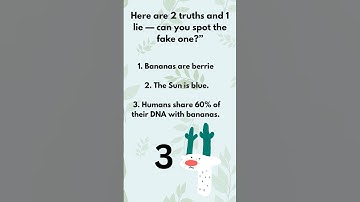 2 Truths & 1 Lie – Science Edition #shorts #sciencefacts