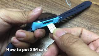 How To Put Sim Card For A36E Smart Watch