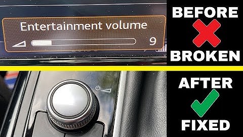 AUDI VOLUME BUTTON PROBLEM MIND OF ITS OWN   [FREE EASY FIX)