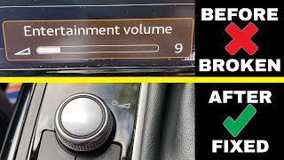 AUDI VOLUME BUTTON PROBLEM MIND OF ITS OWN  [FREE EASY FIX)