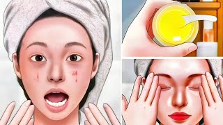 ASMR Animation | Satisfying Transformation of a Dull Face into a Bright One with Daily Makeup