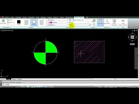 วิธีใช้คำสั่ง Hatch เทสีพื้นง่ายๆ I Autocad I